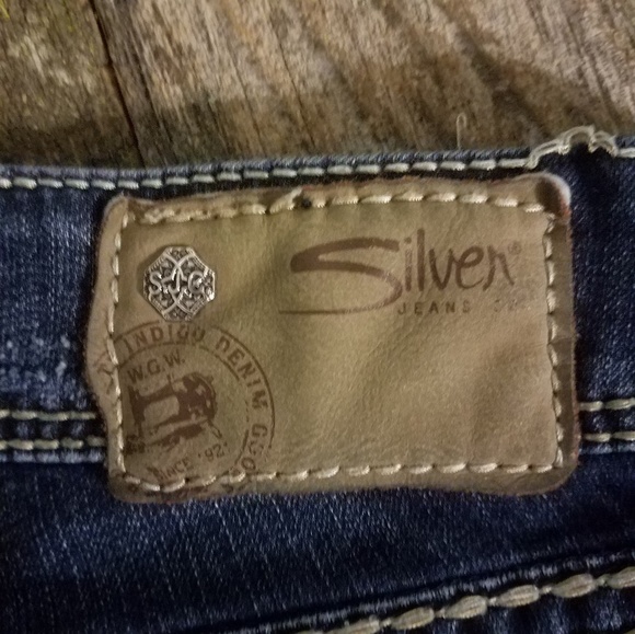 Silver Slim Bootcut Jeans - Picture 5 of 6